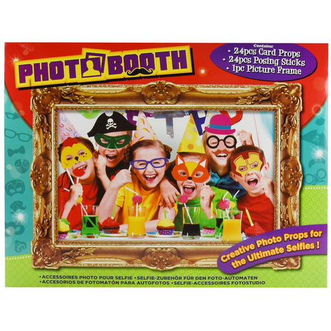 25 Pieces Photo Booth Selfie Props With Picture Frame