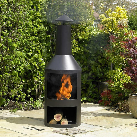 Outdoor Chiminea Garden Patio Log Burner