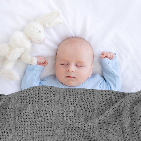 100% Cotton Baby Cellular Blanket