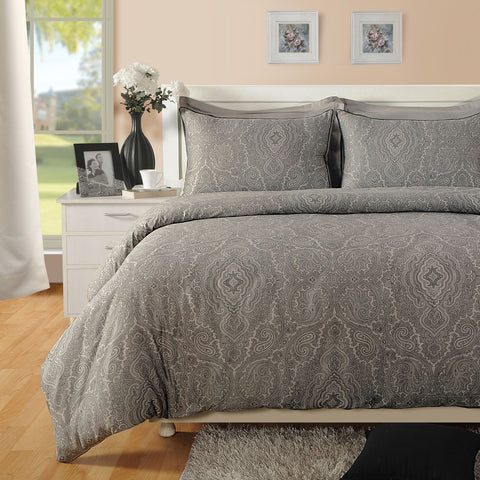 400 Thread Cotton Rich Paisley Print Duvet Cover Set