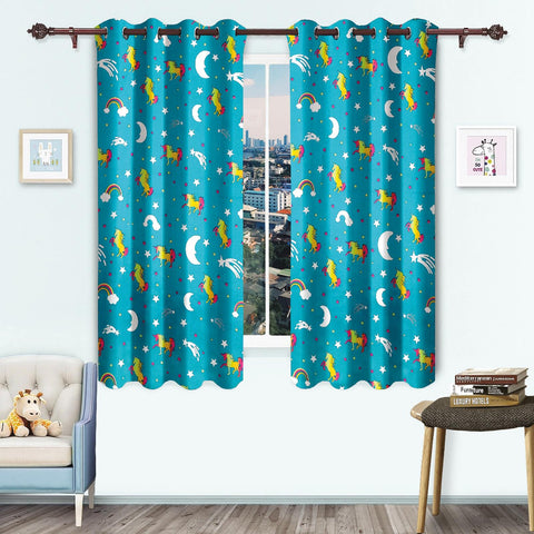 Blackout Glow In The Dark Kid Pair Curtains