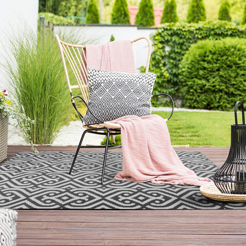 Outdoor Rug 210Cm X 150Cm - Grey