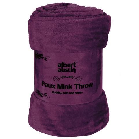 Faux Mink Throw Blanket 200 x 240 cm