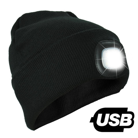 Unisex 4 LED Winter Beanie Hat