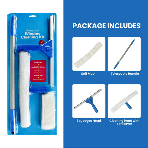 4pc Window Cleaning Washing Kit