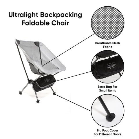 Ultralight Backpacking Foldable Chair