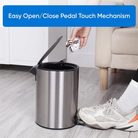 Bathroom Pedal Bin Chrome