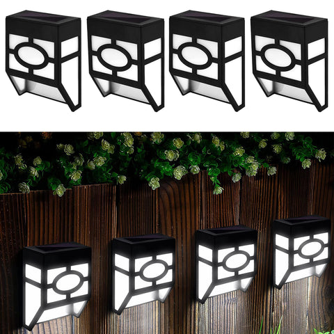 Pack Of 2 Solar LED Fence Lights