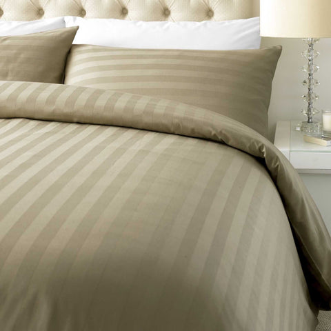 800 Thread Cotton Rich Satin Stripe Duvet Cover Set