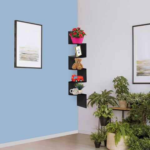 5 Tier Floating Wall Shelf