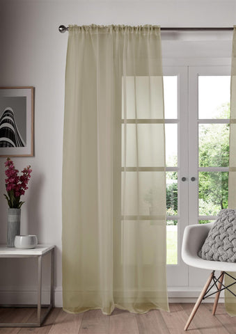 Slot Top Voile Curtains