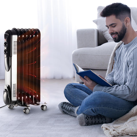 Oil Filled Electric Heat Radiator 1500W