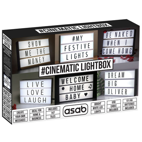 A4 Cinematic Light Up Letters Box