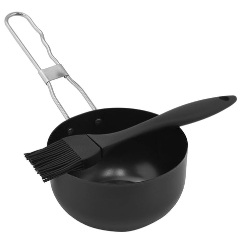 Non-stick Saucepan Pot and Silicone Baking Brush Set