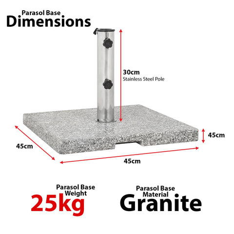 Resin Cantilever Parasol Base