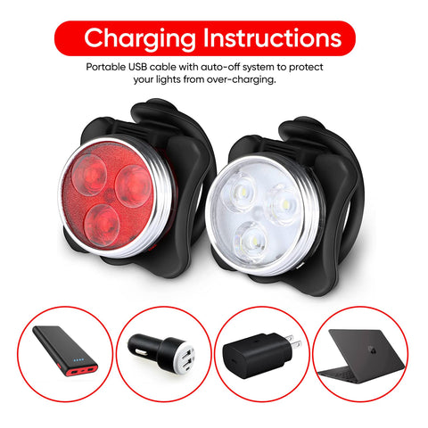 USB Rechargeable Bicycle Lights