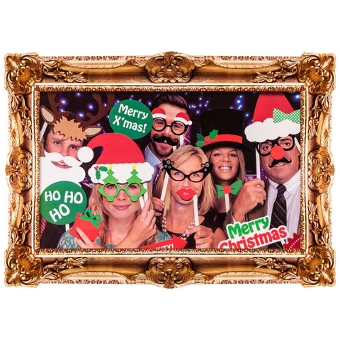 25 Pieces Photo Booth Selfie Props With Picture Frame