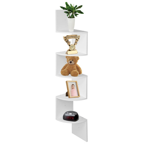 5 Tier Floating Wall Shelf