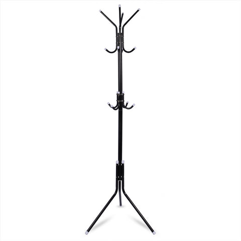 Coat Stand Clothes Hanger Rack 12 Hooks