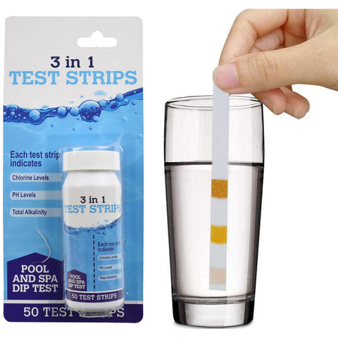 3 In 1 Pool And Spa Dip Test Strips 50 Pack