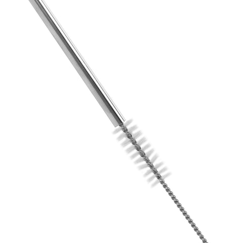 Stainless Steel Reusable Drinking Straw With Cleaning Brush