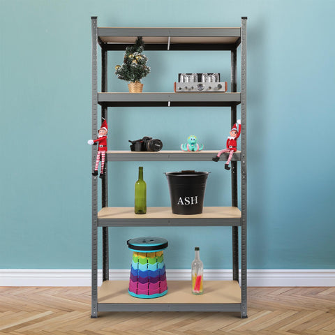 5 Tier Heavy Duty Metal Shelving 180 X 90 X 40Cm