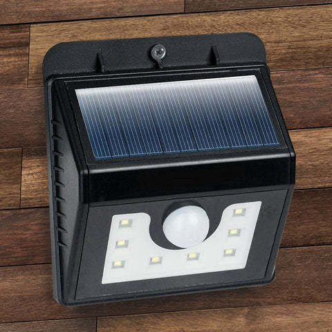 8 LED Solar Powered Light PIR Motion Sensor Night