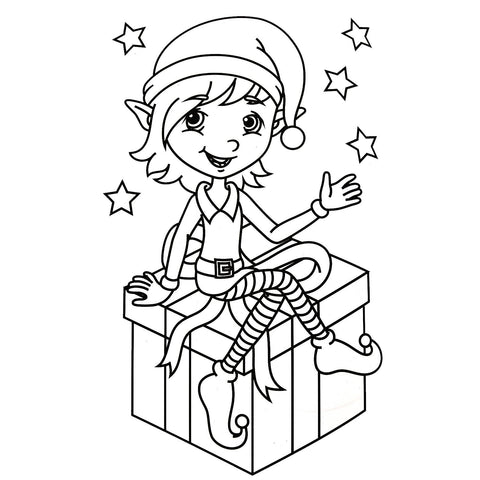 Elf Colouring & Sticker Book