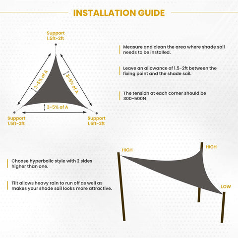 Sun Shade Sail Canopy Waterproof Patio UV