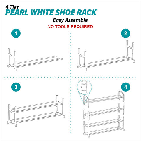 Metal Shoe Rack Stand 5 Tier