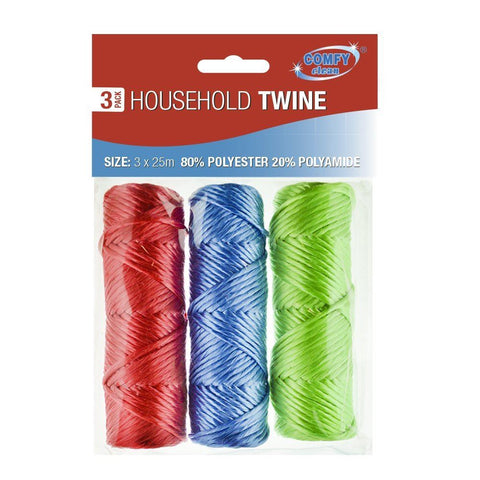 3x Spools Household Twine Rope