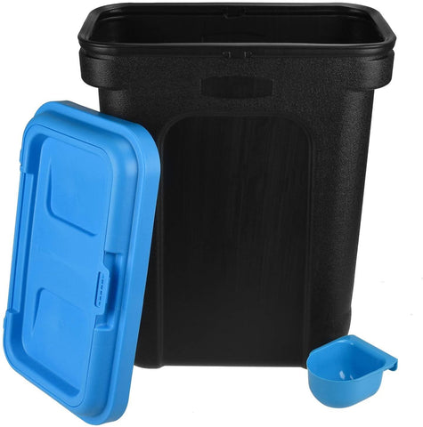 Large Blue Pet Food Storage & Scoop