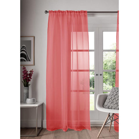 Slot Top Voile Curtains