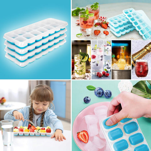 4Pcs Mini Ice cube 15 grids ice Square Shape Trays