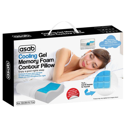 Memory Foam Cooling Gel Pillow Regular Size