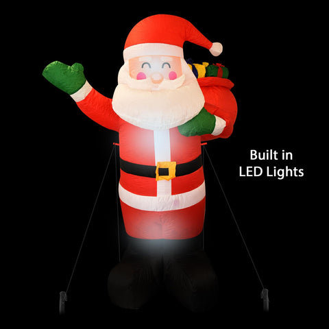 Jumbo 190cm LED Christmas Santa