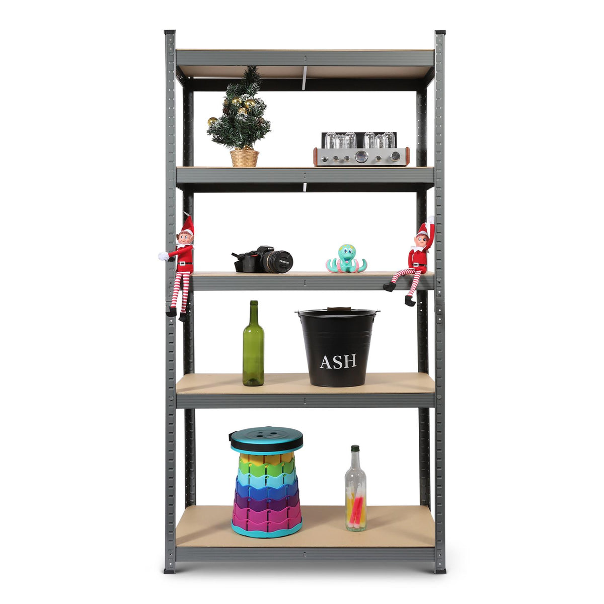 5 Tier Metal Shelving Unit 180 x 90 x 40cm