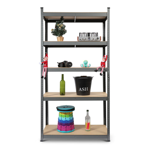 5 Tier Heavy Duty Metal Shelving 180 X 90 X 40Cm