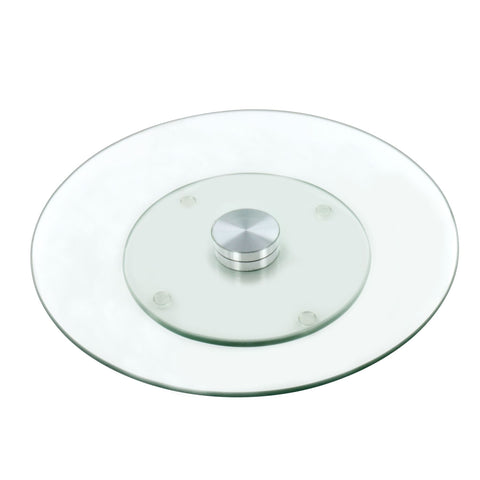 Tempered Glass Lazy Susan Rotating Serving Plate