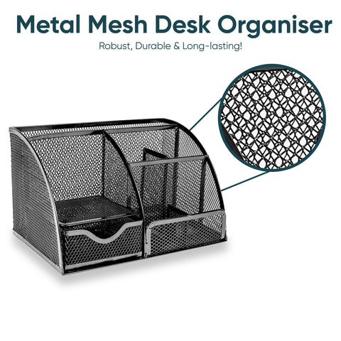 Office Mesh Stationery Desk Organiser