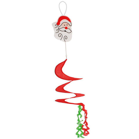 Hanging Santa Xmas Spinner Christmas Tree Bauble