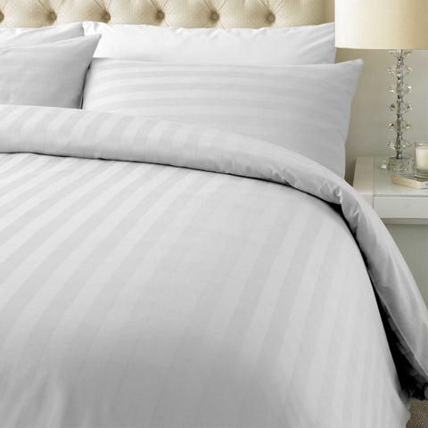 800 Thread Cotton Rich Satin Stripe Duvet Cover Set