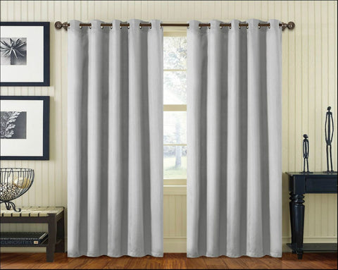 Faux Silk Curtain Panels