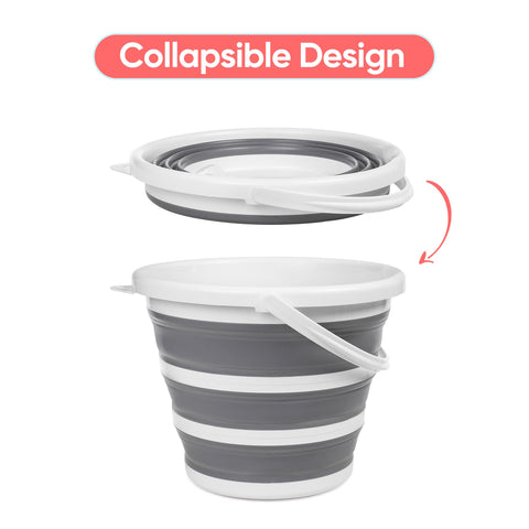 10L Silicone Collapsible Kitchen Bucket