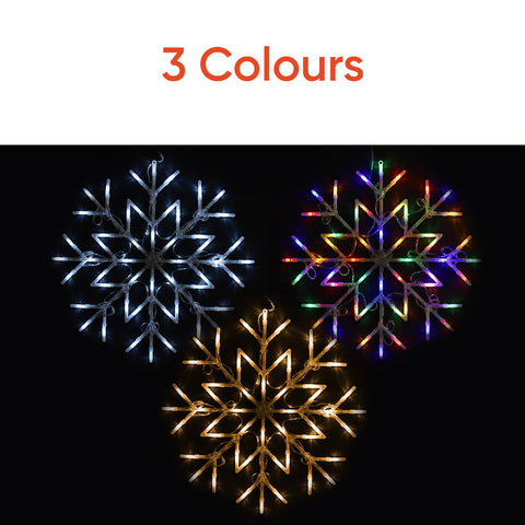 Christmas Snowflake 50 Led Light - Warm White