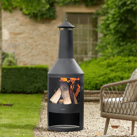 Outdoor Chiminea Garden Patio Log Burner