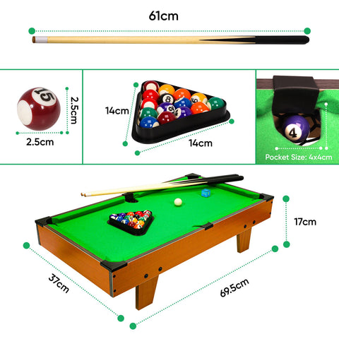 Lightweight Tabletop Pool Snooker Billard Game