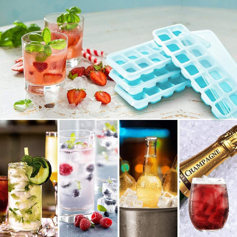 4Pcs Mini Ice cube 15 grids ice Square Shape Trays