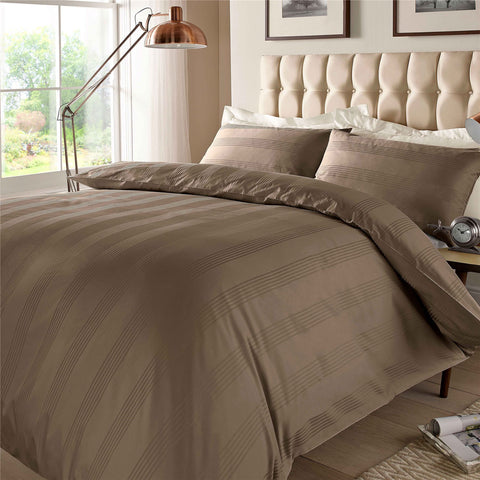 400TC - 100% Cotton Multi Stripe Duvet Set