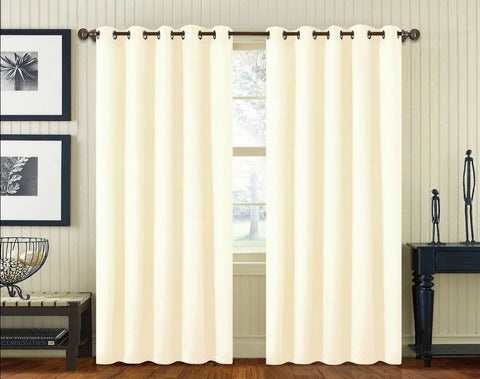 Faux Silk Curtain Panels